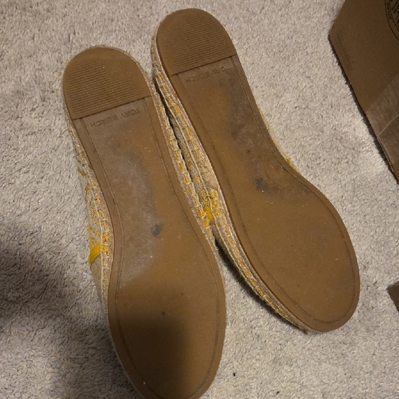 Tory Burch Yellow and Tan Espadrilles - Picture 2 of 4